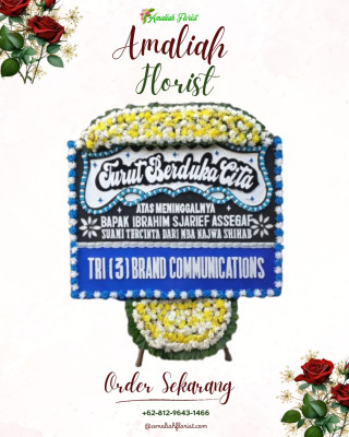 Papan Bunga Duka di Tondano Utara