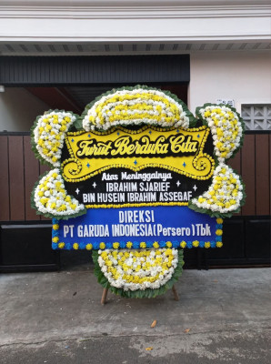 Papan Bunga Duka di Tondano Utara