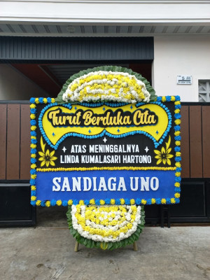 Papan Bunga Duka di Tondano Utara